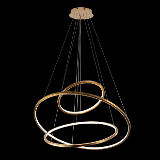 Подвесной светодиодный светильник Loft IT Ring 10015/3, 54W LED, 3000K, диаметр 80 см, золото