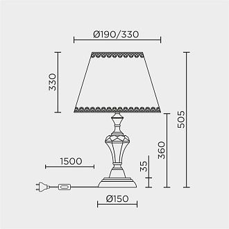 Настольный светильник LED4U L9916 GD