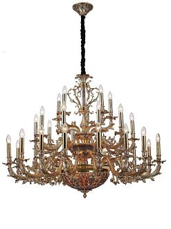 Люстра *123*209,5 см, 33*E14*40W, Lucia Tucci Firenze FIRENZE 1780.30.3 antique gold, золотой