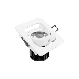 Встраиваемый светильник 10*10*7 см, 1*LED*12W 4000K LOFT IT Screen 10328/A White белый, вр 7*8,5 см