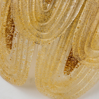 Бра Favourite Flavus 3016-2W, D190*W350*H350, матовое золото, декоративные лепестки из стекла двух цветов, выполненного по муранской технологии