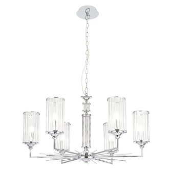 Светильник 77 см, Crystal Lux GLORIA SP6 CHROME, хром