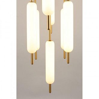 Каскадная люстра 90*180-250 см 136W, 3000K, Aployt Carla APL.010.03.136, золото матовое