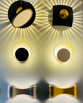 Бра 28 см, 13W, 3000K Odeon Light Adamas 4223/13WL черный-золото