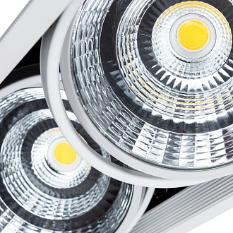 LED светильник 37 см, 50W, 4000K, Arte Lamp Merga A8450PL-2WH, белый-черный, вр 34*15 см
