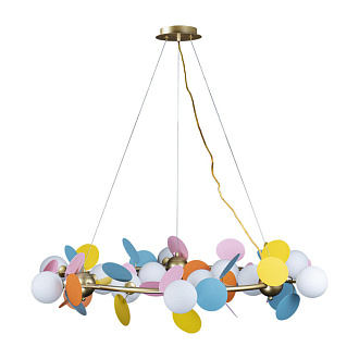 Люстра подвесная LOFT IT Matisse 10008/1050 mult, диаметр 105 см, золото