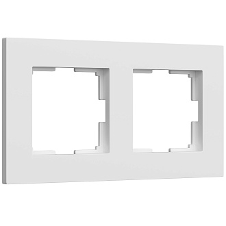 W0022961 Рамка на 2 поста Slab, белый софт Werkel, 4690389193385