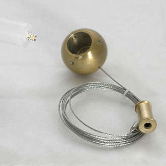 Линейно-подвесной светильник Lussole LSP-7021, 90*45 см, бронзовый