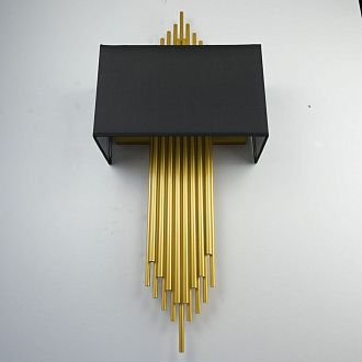 Бра Sohne CG 90-0009 FIORE Black H75 W32 32*32*75 см, 2*E14*40W, 3000K, ImperiumLoft 44.29, Золотистый