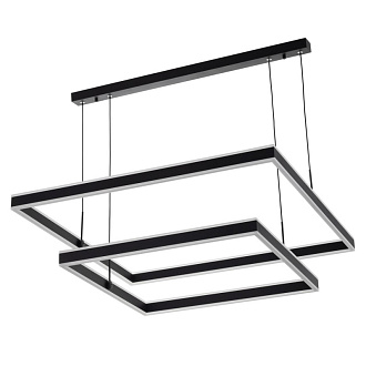 Люстра 80*30-120 см, 150W, 3000-5500К CL719K211 Дуэт Черный