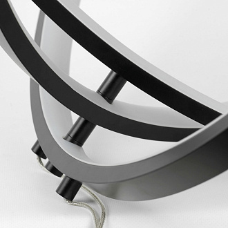 Люстра подвесная 75*40 см, 4*LED*3x7+ 1x4W 3000K Lussole Antioch LSP-7195 черный