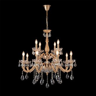 Люстра 84 см, Crystal Lux ELIZABETH SP8+4 BRASS, латунь