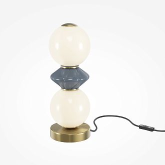Настольный светильник 12*33,5 см, *LED*10W, 3000K, Maytoni Brosche MOD362TL-L10GR3K, Латунь