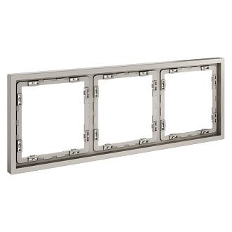 Рамка пластиковая Voltum S70 на 3 поста, кашемир пластик Soft touch VLS100303