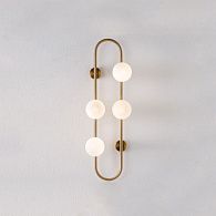 Настенное бра HOOP WALL H77 Gold 28*28*77 см, 4*G9*40W, ImperiumLoft HOOP-WALL01, Золотистый