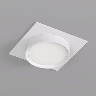 Светильник встраиваемый 11*11*4,5 см, 1*GX53*15W, Denkirs FLAT DK2091-WH, белый