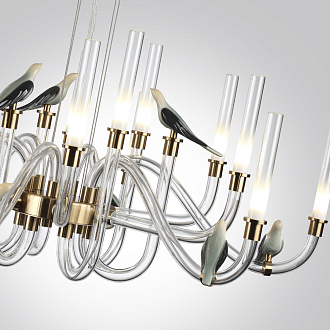 Светильник 93 см, 37W, 4000K, Odeon Lark 5431/37L, золото