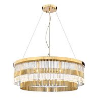 Подвесная люстра 80см, Divinare BRILLANTE 6813/17 LM-10, латунь