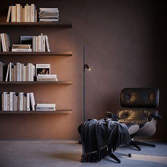 Торшер 20*20*155 см, LED*14W, 3000K, Maytoni Thin MOD395FL-L28B3K, черный