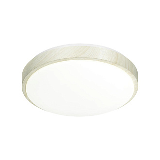 Cветильник 50*6 см, LED 72W, 3000-4200-6300 К, IP43, белый/беленый под дерево, пластик Sonex Losta, 7628/EL