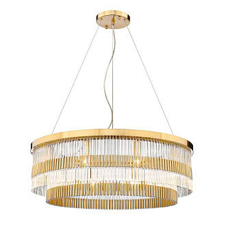 Подвесная люстра 80см, Divinare BRILLANTE 6813/17 LM-10, латунь