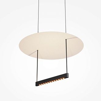 Подвесной светильник с диммером 42*42*327,6 см, LED*23W, 3000K, Maytoni Ambience MOD280PL-L23B3K1, черный