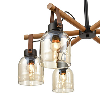 Подвесная люстра  67*99 см, 6*E27 черный Vele Luce Calma VL2122L06
