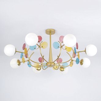 Светильник 110*110*50 см, Е 27 8x60W, Золото, Латунь MODEMODERN MD.1284.8