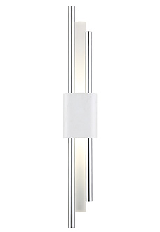 Бра 59 см, 6W, 3000K Crystal Lux CARTA AP6W LED WHITE/CHROME Белый/хром