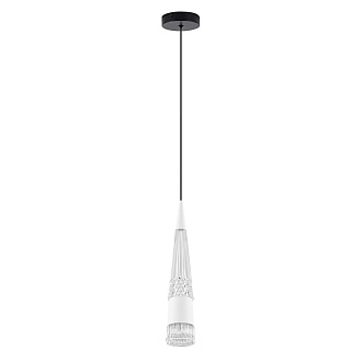 Подвесной светильник 8*8*140 см, LED 9W, 4000K, Белый LED4U L7122-1 WH