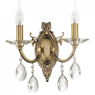 Бра с двумя рожками  Lightstar STREGARO 694621, бронза