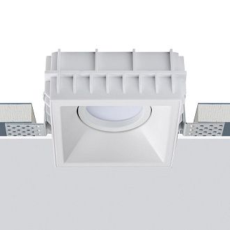 Встраиваемый светильник 9,3*9,3*-4 см, 1*GU5.3*50W, K, Lightstar Domino G214506, белый, вр 9.3 см