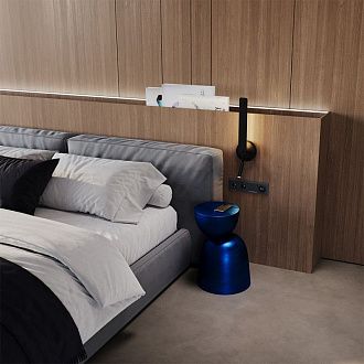 Рамка стеклянная Voltum S70 на 4 поста, графит, стекло Стекло/пластик  VLS110407