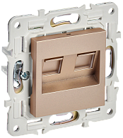 SKANDY Розетка комп. 2-ая RJ45 кат.5E SK-K03Sa песоч. IEK, SK-K20-1-K98
