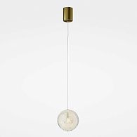 Светильник DZN-13629 БРОНЗА  D120/H1500/1/LED/.W/3000K стекло с пузырьками LEROY 25-02 VST