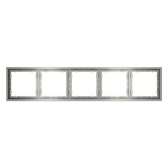 Рамка пластиковая Voltum S70 на 5 постов, сталь пластик Soft touch VLS100505