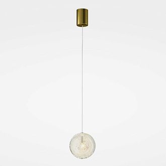 Светильник DZN-13629 БРОНЗА  D120/H1500/1/LED/.W/3000K стекло с пузырьками LEROY 25-02 VST