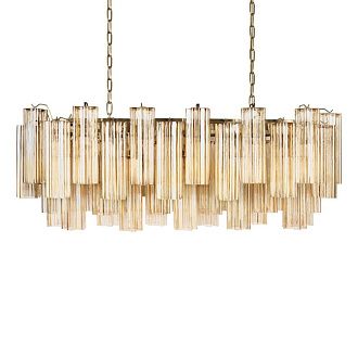 Подвесной светильник 104 см, Loft IT Murano 10580/1000R Champagne, бронза