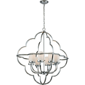 Подвесная люстра Vele Luce Ortico VL1103L08, хром, диаметр 76см