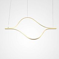 Подвесной светодиодный Светильник Tape Light L100 100*5*45 см, 2*LED*46W, 3000, 4000, 6000K, ImperiumLoft TRUDY01, Золотистый