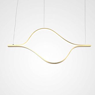 Подвесной светодиодный Светильник Tape Light L100 100*5*45 см, 2*LED*46W, 3000, 4000, 6000K, ImperiumLoft TRUDY01, Золотистый