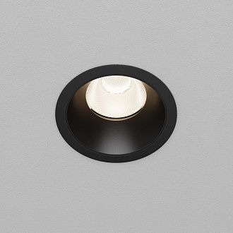 Встраиваемый светильник DL117-15W-4K-B **-9,8 см, *LED*15W, 4000K, Maytoni technical Dip DL117-15W-4K-B, Черный, вр 7 см