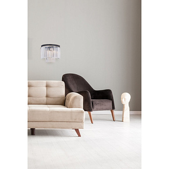 Настенный светильник Nova DIVINARE 3001/01 AP-2 черно-золотой/прозрачный