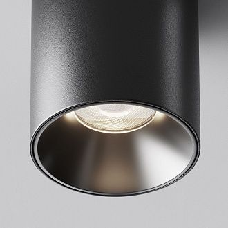 Потолочный светильник 9 см, LED*12W, 4000K, Maytoni Alfa LED 60° C064CL-12W4K-RD-B, Черный