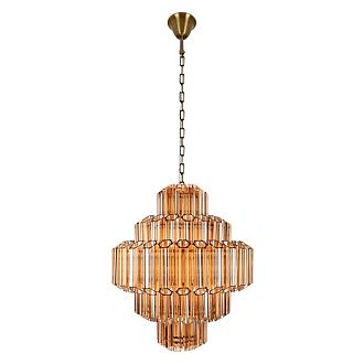 Подвесная люстра 60 см, Loft IT Celebration 10579/600 Amber, бронза