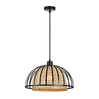Подвесной светильник 38*38*19-137 см, 1*E27*40W, Arte Lamp Woodstock A7071SP-1BK, Черный