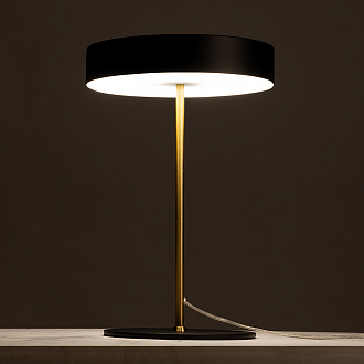 Настольная лампа 38 см, Arte Lamp ELNATH A5038LT-3BK, черный-латунь