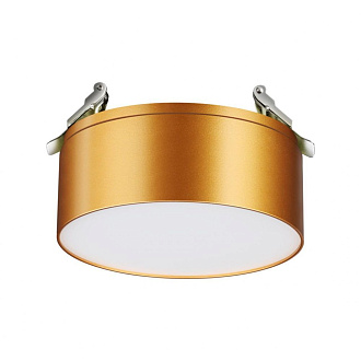 LED светильник 14 см, 24W, 4000K, Novotech Prometa 358754, золото, вр 11,5 см