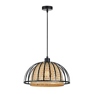 Подвесной светильник 38*38*19-137 см, 1*E27*40W, Arte Lamp Woodstock A7071SP-1BK, Черный