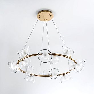 Подвесной светильник 75*50/100 см, 15хG4 MODESTYLE MS.6015.15 BS латунь